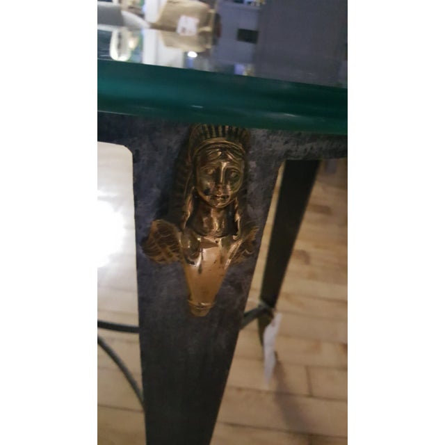 Maitland-Smith Glass Top Occasional Table For Sale - Image 12 of 13