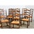 19th Century Set of 14 Ladder Back and Rush Seat Dining Chairs For Sale - Image 13 of 18