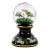 Murano Millefiori Wild Flowers With Painted Pedestal Base Italian Art Glass Vintage Paperweight For Sale