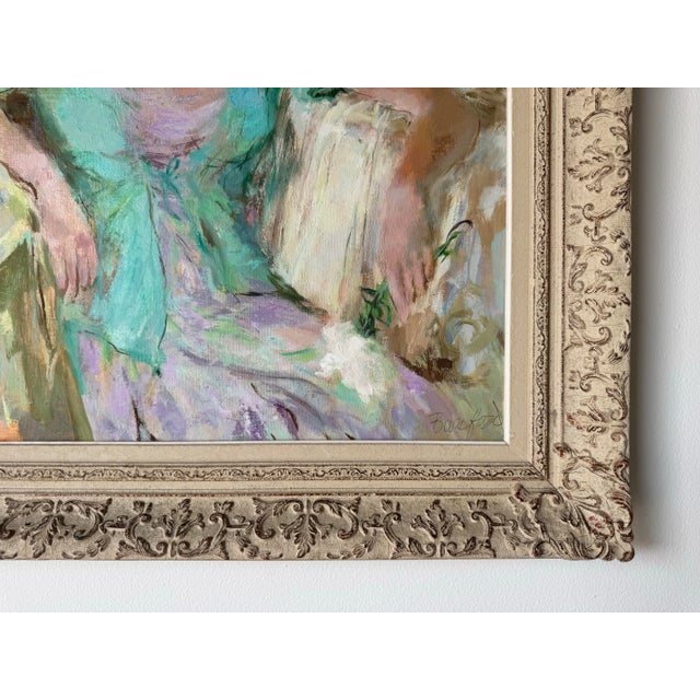 Vintage " It's Spring" by Wallace Bassford (American, 1900-1998) Oil on Canvas Painting For Sale - Image 10 of 12