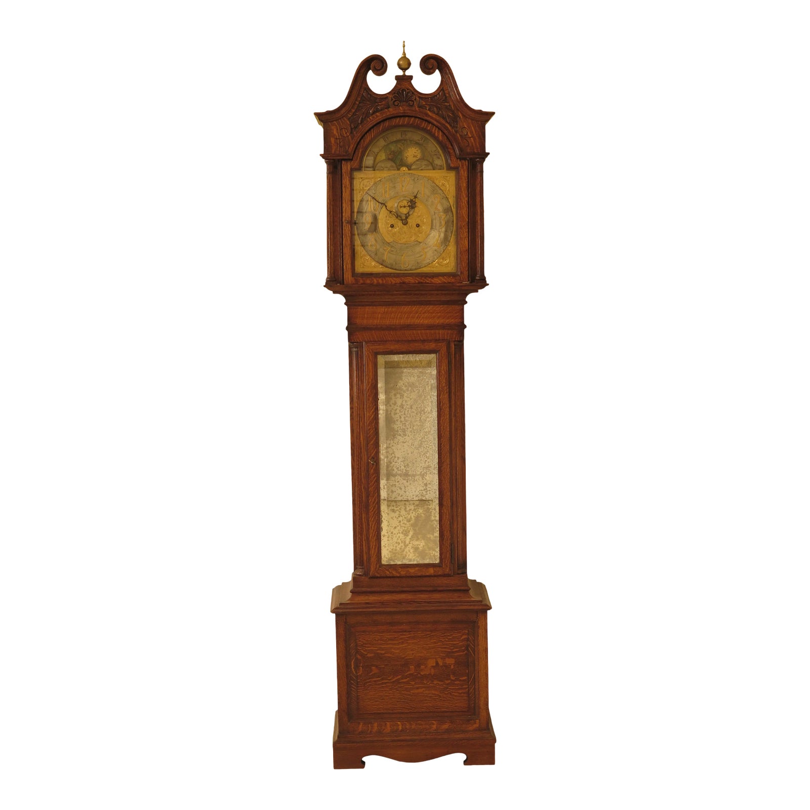 J.C. Jennens & Sons London England Oak Grandfather Clock Chairish