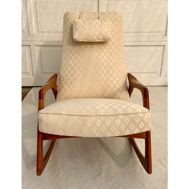 Mid-Century Modern 1960s Bröderna Anderssons Danish Modern Teak Rocking Lounge Chair For Sale - Image 3 of 13