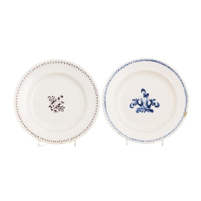 19th Century Earthenware Plates, Viana, Set of 2 For Sale - Image 6 of 6