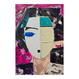 Original Oil Painting 'Portrait of a Woman' by Diane Grant, Unframed For Sale