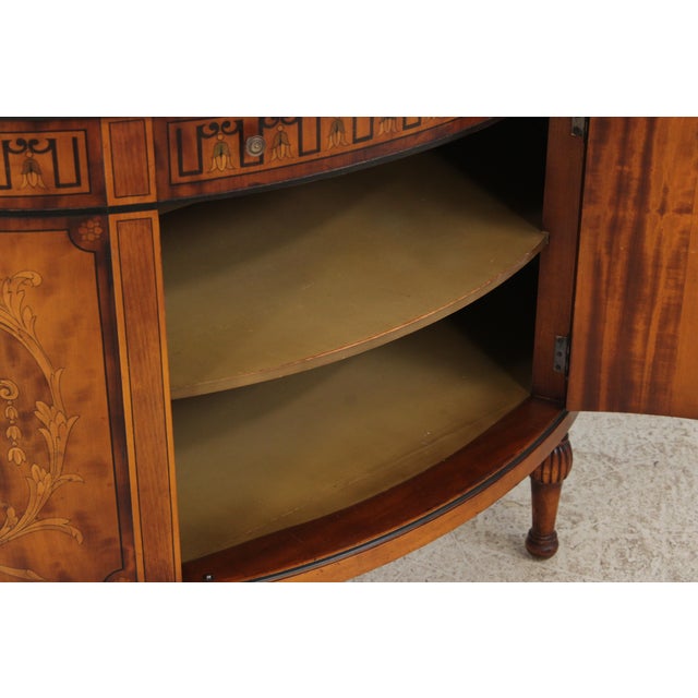 Stiehl Vintage 1 Drawer Commode Demilune Cabinet For Sale In Philadelphia - Image 6 of 18