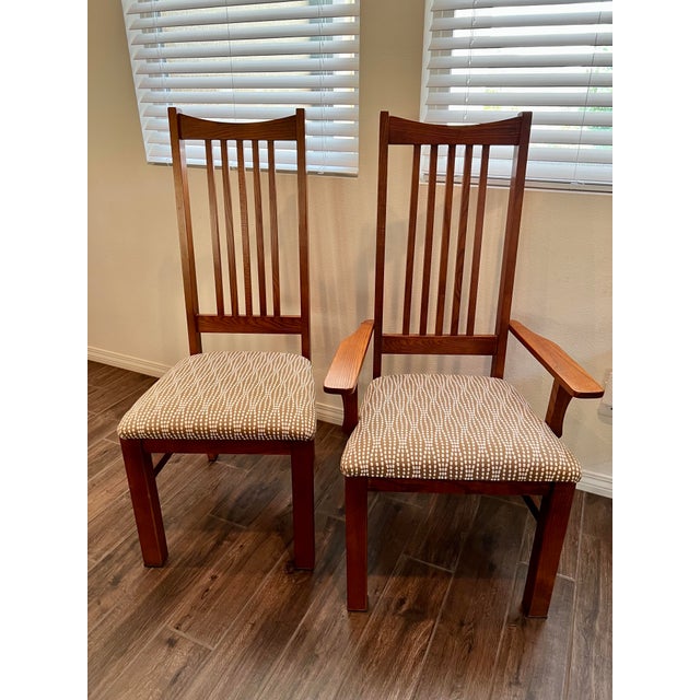 Bassett Mission Style Dining Table & 6 Chairs Chairish