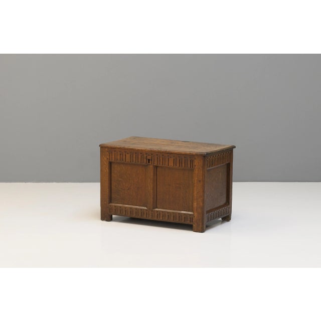 Brown Brown Oak Box, 1760s For Sale - Image 8 of 9