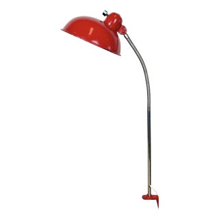 Large Vintage Industrial German Workshop Table Lamp from Helo Leuchten, 1950s For Sale