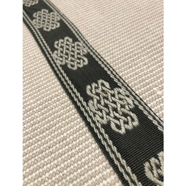 This Celtic inspired fabric trim makes a beautiful embellishment on drapes, pillows, or furniture. Pricing is firm, this...