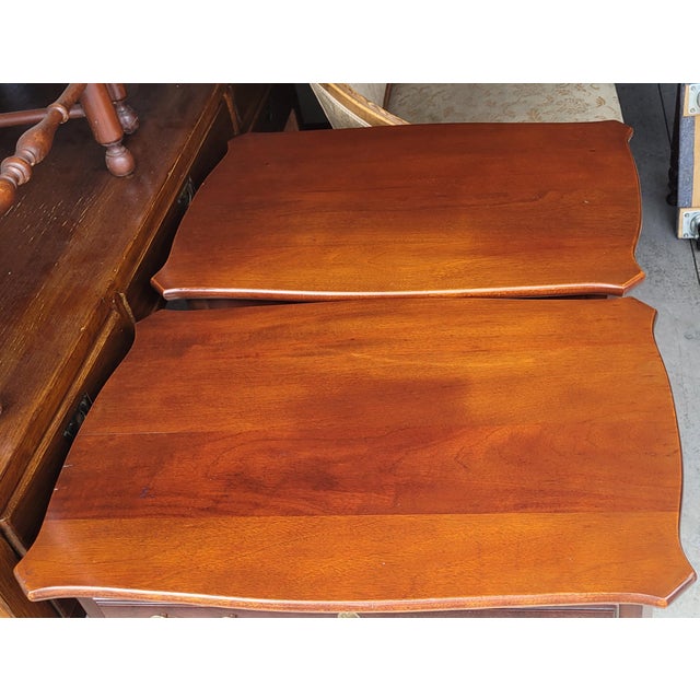 1970s Pair Link Taylor Chippendale Shell Carved End Tables For Sale - Image 15 of 17