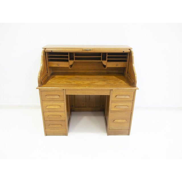 Secretary Desk in Oak For Sale - Image 3 of 18