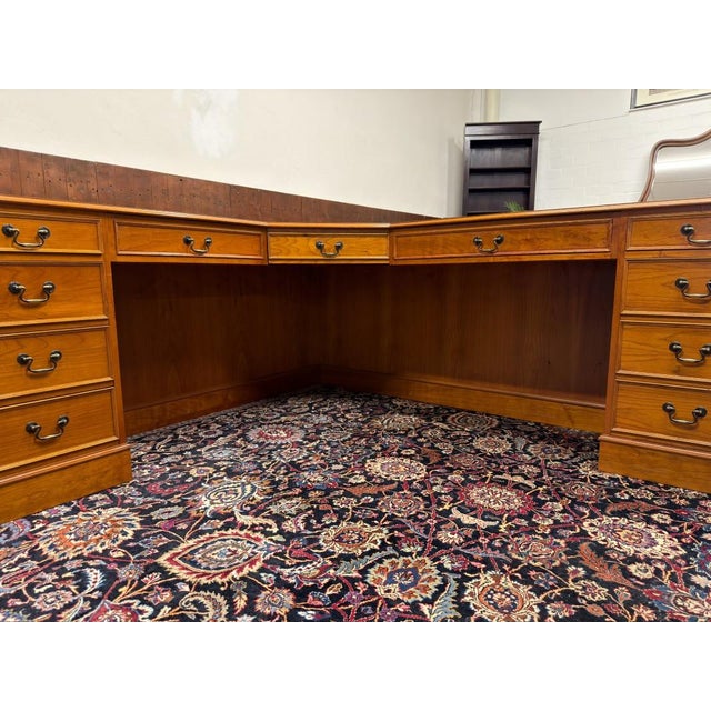English Chesterfield Corner Desk For Sale - Image 9 of 18