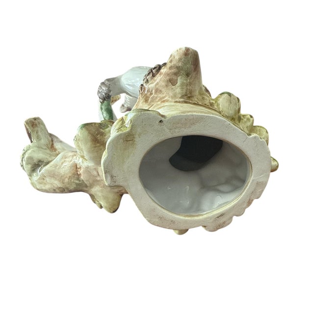 Mid-Century Hand Painted Italian Ceramic Monkey Sculptures – A Pair For Sale - Image 10 of 10