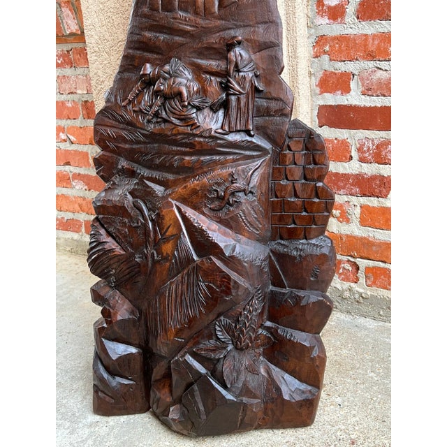 Antique French Carved Wood Wall Sculpture the Gleaners by Jean Francois Millet For Sale - Image 4 of 13