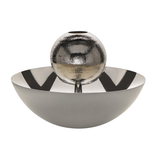 Metal Balliamo sul Mondo Centerpiece by Zanetto For Sale - Image 7 of 7