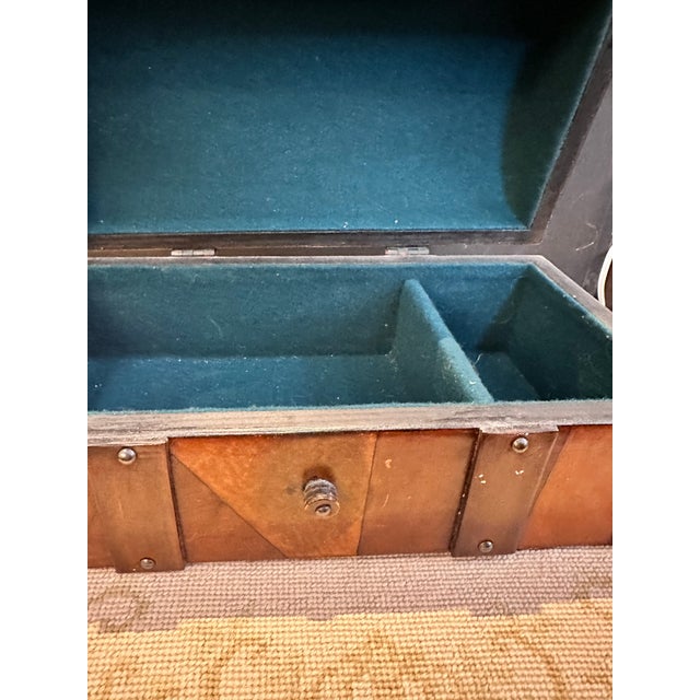 Vintage Wesley Bober Leather Box, 1970’s For Sale - Image 4 of 9