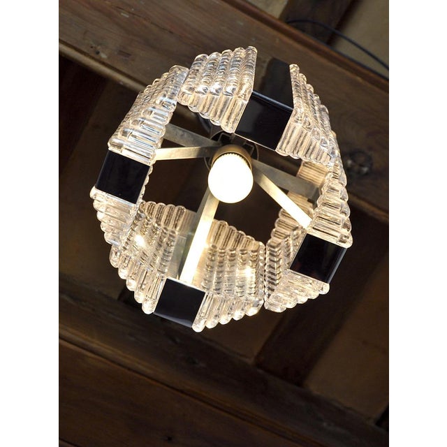 Crystal Chandelier from Kaiser Idell / Kaiser Leuchten, Germany, 1960s For Sale - Image 4 of 9