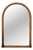 Vintage Italian Bamboo Rattan Arched Wall Mirror, 1960s For Sale
