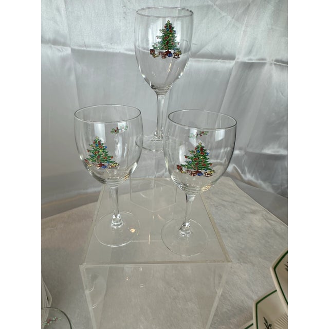Vintage Nikko Christmastime 50-Piece Dinnerware & Stemware Set - Service for 12 For Sale - Image 12 of 14