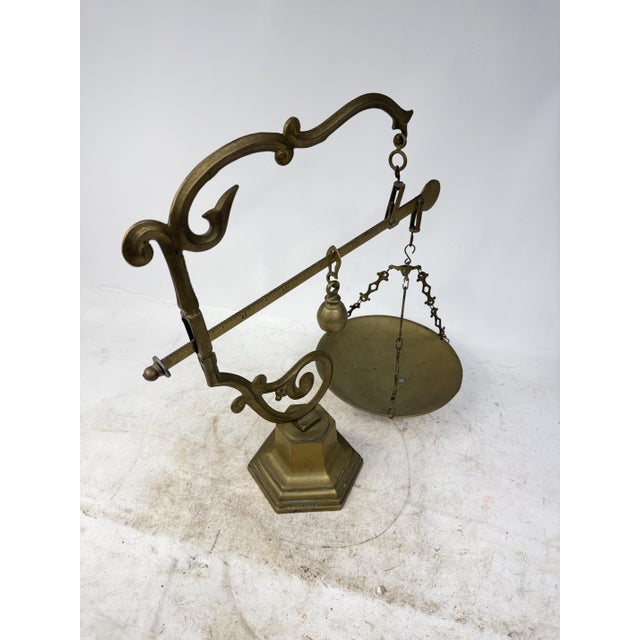 Antique Brass Steelyard, 1920s For Sale - Image 12 of 13