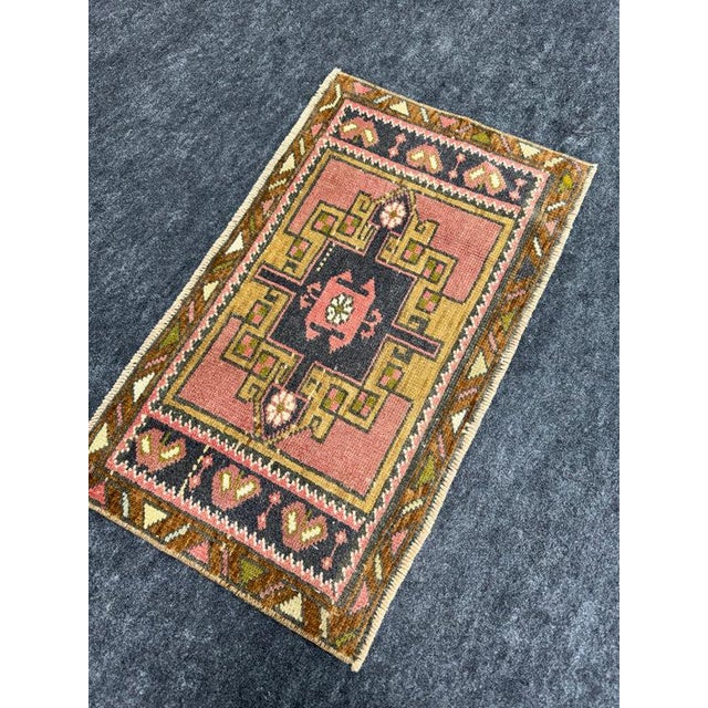 Early 21st Century Turkish Yastik Rug 1'4" x 2'4" For Sale - Image 5 of 5