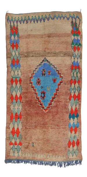 Vintage Berber Boujad Moroccan Rug - 06'03 X 12'03