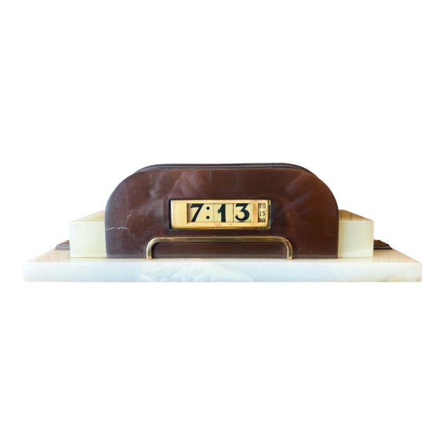 Kem Weber for Lawson Clock Co Manhattan Cyclometer Clock C1930s For Sale