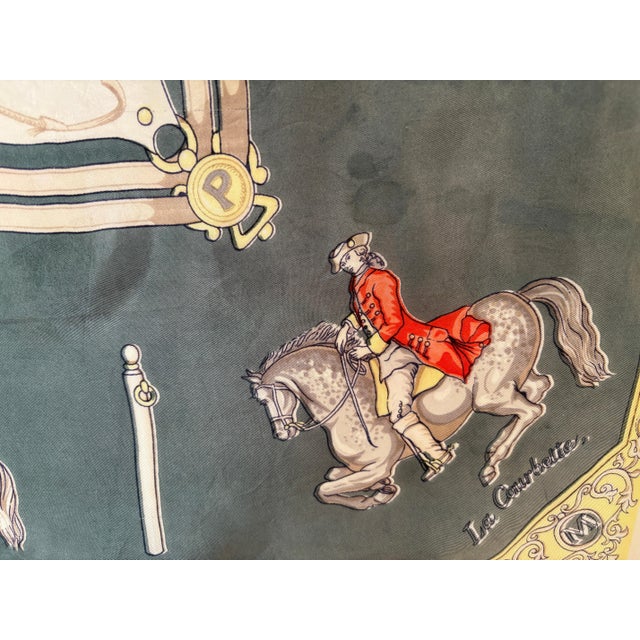 The Maneige Royal, or L’Instruction du Roy, by Antoine de Pluvinel, here painted on a silk scarf. Great to use framed as...