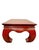 ​Vintage Large Ming Style Vermilion Red Chow Leg Chinoiserie Coffee Table For Sale In West Palm - Image 6 of 12