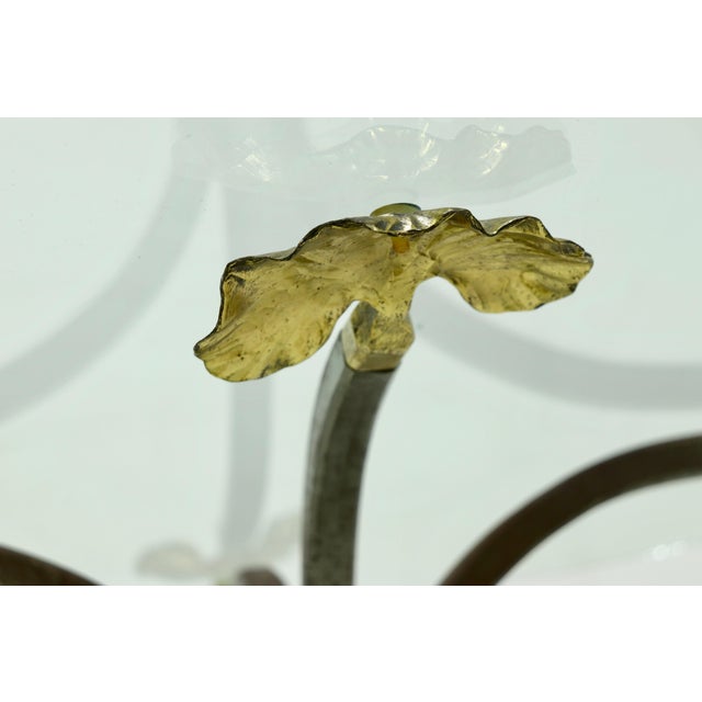 1970s Coffee Table in Brass and Forged Iron by Manfred Bredohl, 1970s For Sale - Image 5 of 10