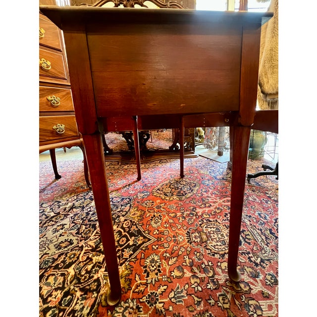 1930s 1930s Queen Anne Walnut 3 Drawer Writing Desk For Sale - Image 5 of 8