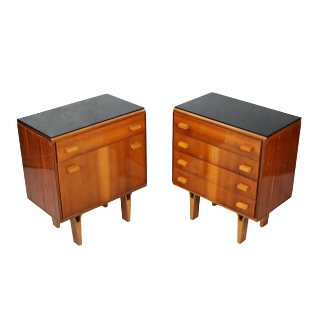 Tan Mid 20th Century Nightstands, 1970s, Set of 2 For Sale - Image 8 of 10