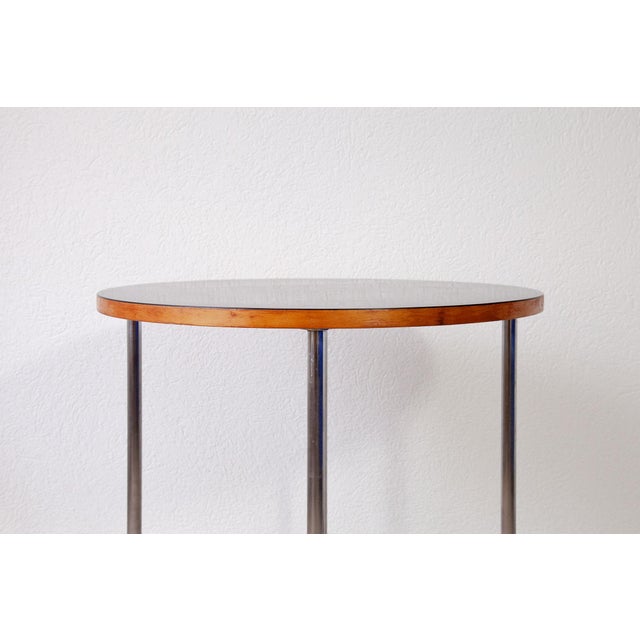 Wood Side Table B27 attributed to Marcel Breuer for Embru/Wohnbedarf, Switzerland, 1950s For Sale - Image 7 of 8