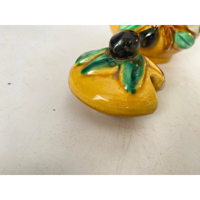 Ocher Earthenware Olive Pot from Vallauris, France, 1970s For Sale - Image 3 of 9