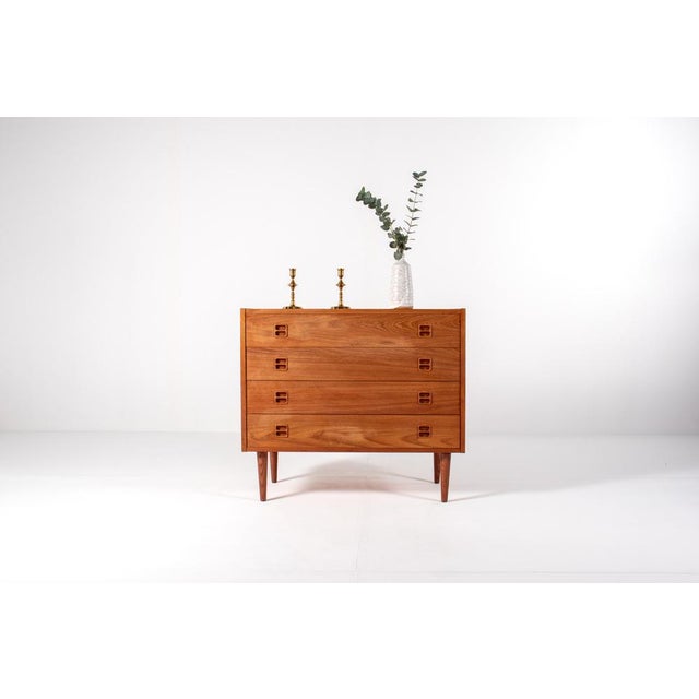 Mid-Century Modern Mid-Century Danish Teak Chest of Drawers, 1960s For Sale - Image 3 of 13