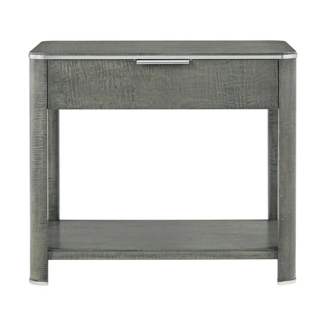 This elegant piece showcases a stunning combination of layered oak, stainless steel, and maple veneers, making it a...