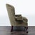 Thomasville 1990s Thomasville Olive Green Tufted Lounge Chair With Carved Wooden Legs For Sale - Image 4 of 10