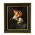 Vintage Miniature Oil Painting of Napoleon Crossing the Alps After Jacques-Louis David - Small Framed French Imperial Portrait Oil on Board For Sale