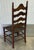 Textile English Country Ladderback Woven Rush Seat Solid Cherry Farmhouse Chairs - Set of 6 For Sale - Image 7 of 12