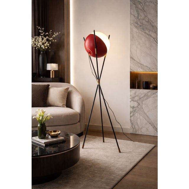 Vintage Trippiede Floor Lamp by Angelo Brotto for Esperia Italy, 1950s For Sale - Image 12 of 13
