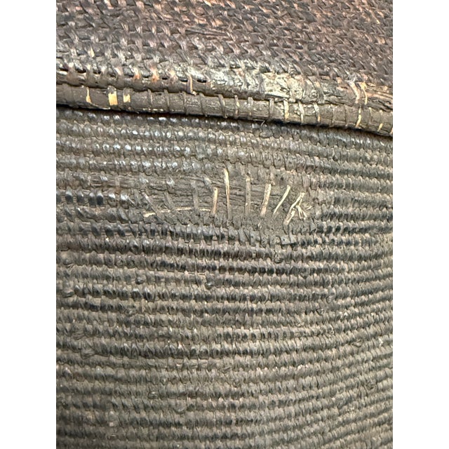 Large Antique African Woven Tutsi Basket For Sale - Image 4 of 7