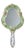 Mid-Century Murano Glass Floral Decorative Hand Mirror, Italy, 1950s For Sale