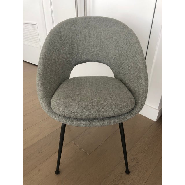 West Elm Orb Upholstered Dining Chairs Set Of 4 Chairish