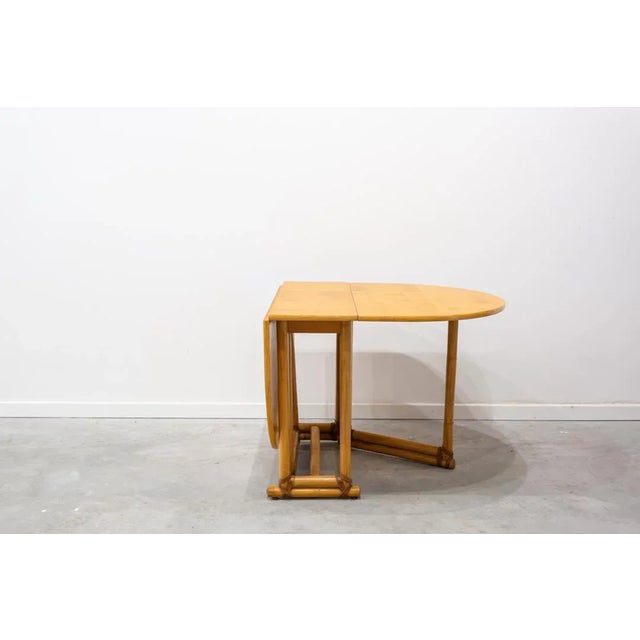 Mid-Century Winged Table with Legs in Bamboo For Sale - Image 6 of 9