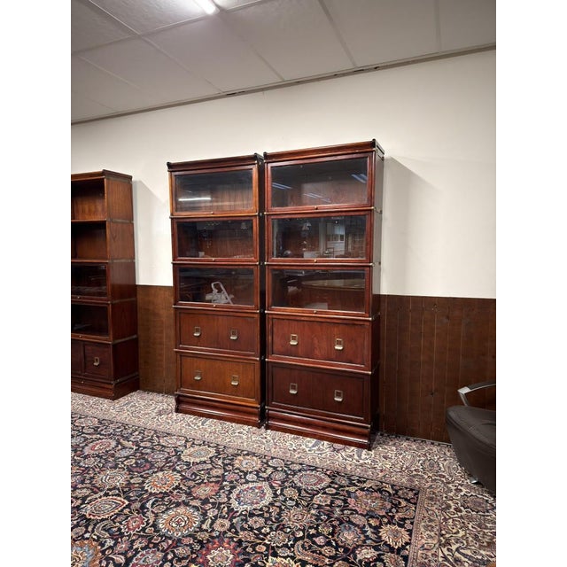 English Bookcases from Globe Wernicke, Set of 2 For Sale - Image 3 of 18