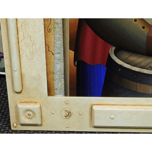 Anton Arkhipov Wine Tasting 66x52 Original Russian Painting Art Artwork For Sale - Image 10 of 15