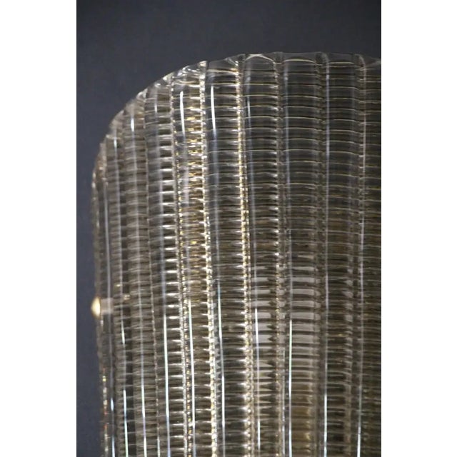 Textured Smoked Murano Glass Sconces with Little Black Glass Pearls, 1980s, Set of 2 For Sale - Image 7 of 10