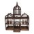 French Country Pavilion Aviary Cage With Removable Tin Debris Tray For Sale