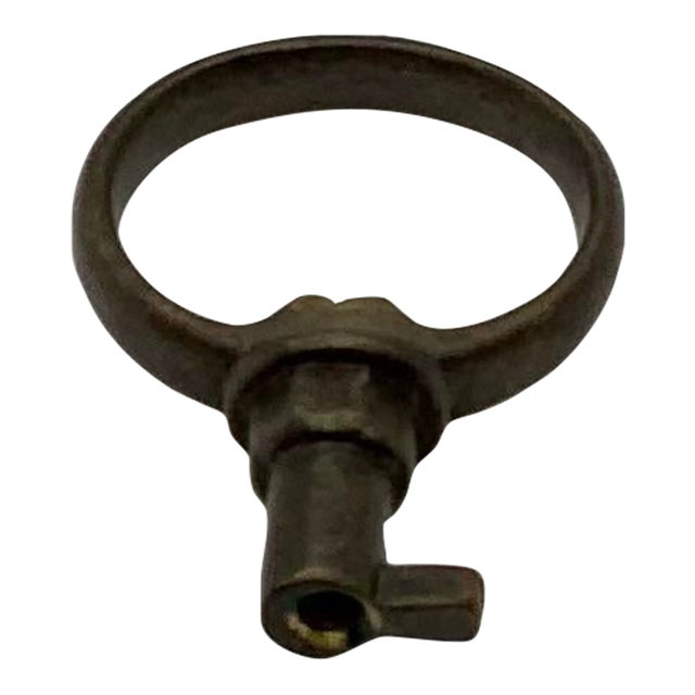 Century Furniture Co Dark Antique Brass/Bronze Decorative Key Pull For Sale