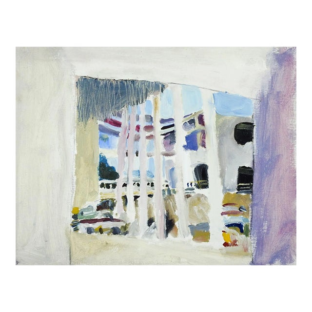 Abstract City View Painting by Marilyn Lanfear For Sale